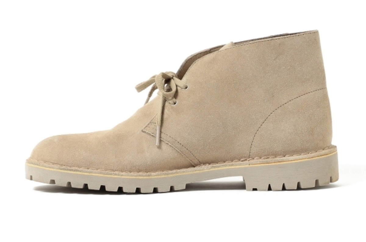 Beams upgrades the Clarks Desert Boot with rugged soles and Gore 