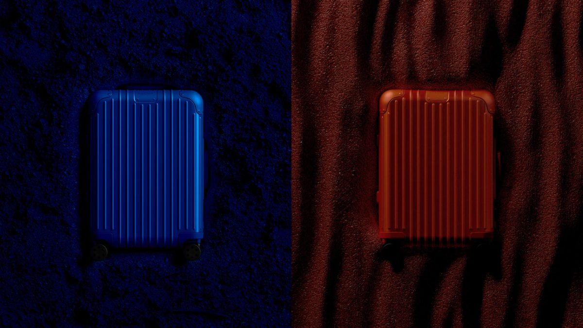Rimowa Red and Blue Aluminum
