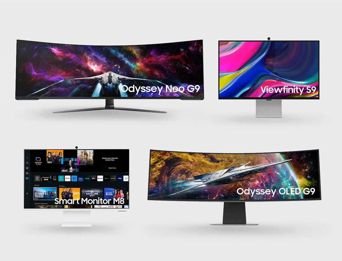 Samsung's new monitor lineup includes a massive 57" curved UHD display