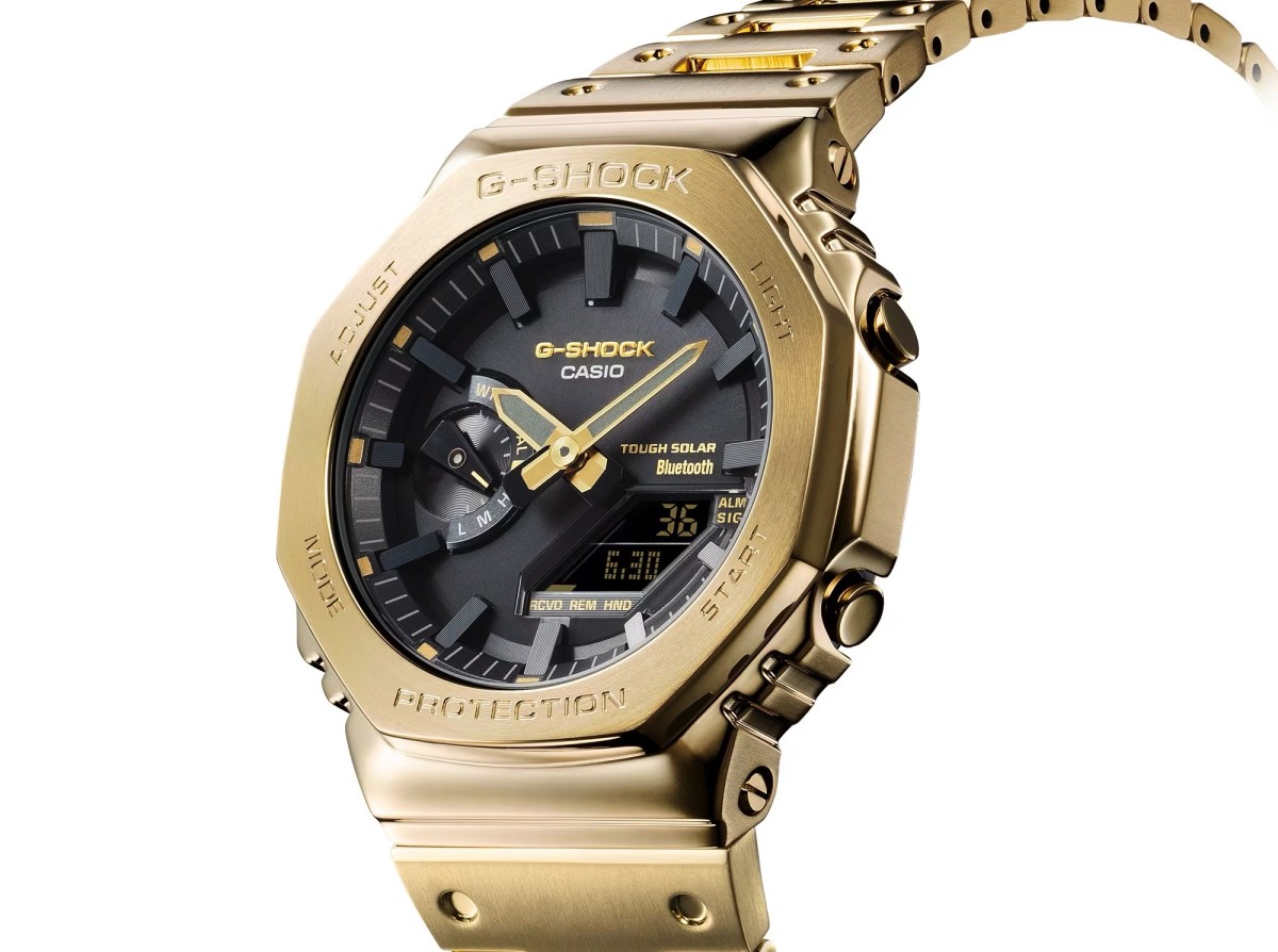 Casio reveals the full metal GM-B2100 in yellow gold - Acquire